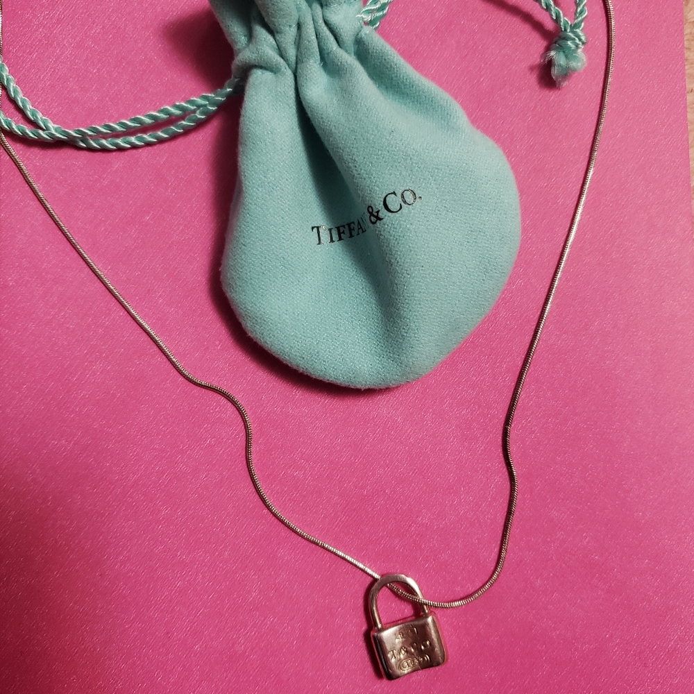 Sterling Silver & Co. 1837 Lock Pendant Necklace